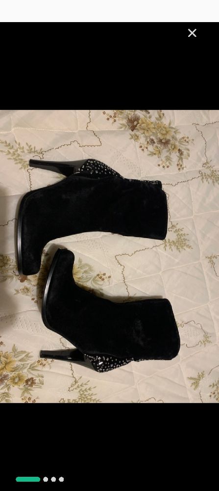 Bottines avec strass