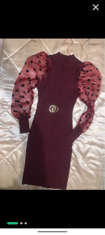 Robe moulante mi longue 
