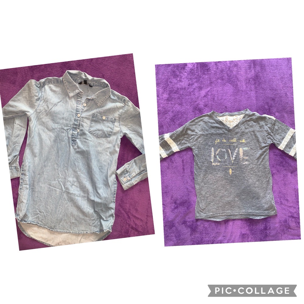 lot deux pulls 7/8 ans