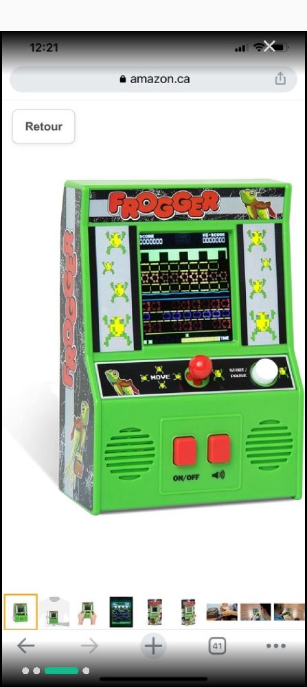 Jeux electronique frogger