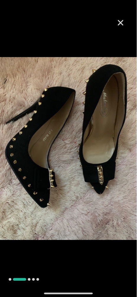 escarpins a talons en daim neuf