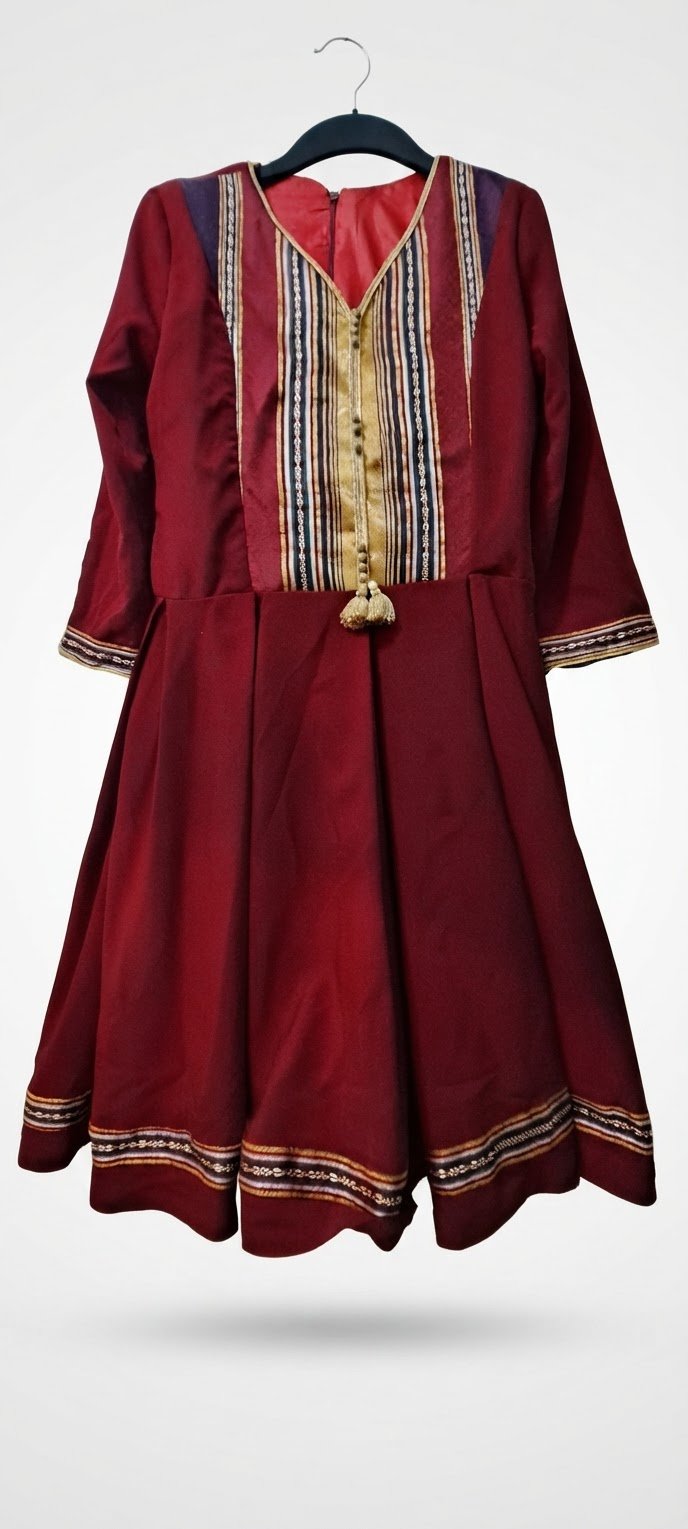 Caftan bordeaux