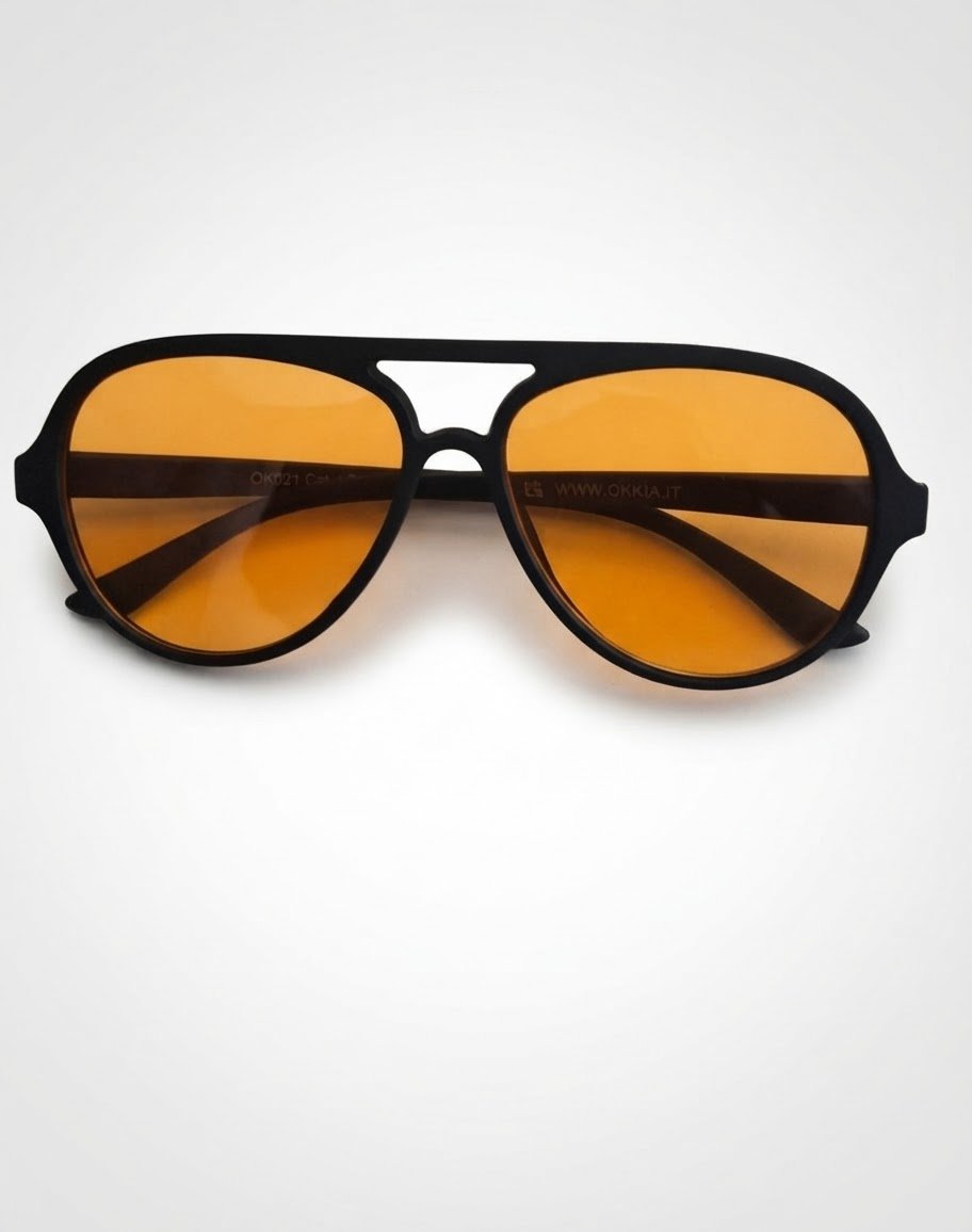 Lunettes OKKIA à verres orange – Style original 🧡