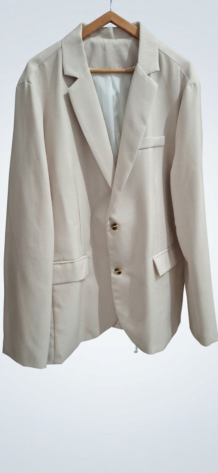 Ensemble costume beige (Veste + Pantalon) – Style chic & tendance
