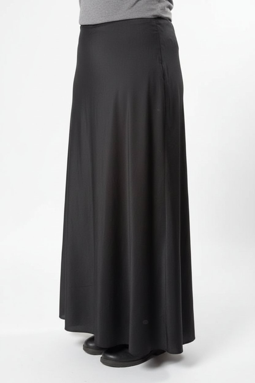 Jupe satin noir