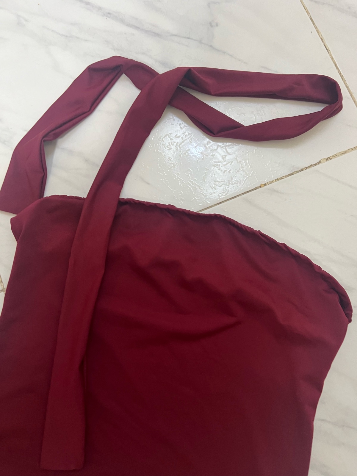 Crop top rouge