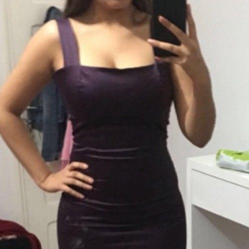 Robe violet 