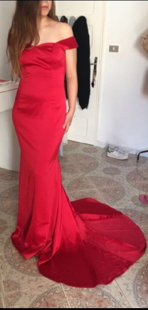 robe soirée rouge vif 