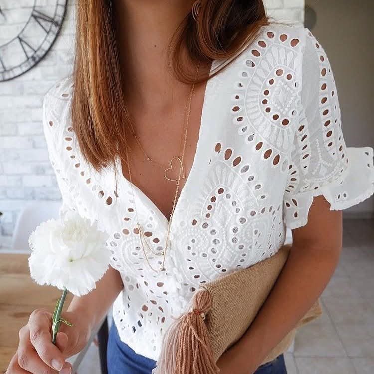 Blouse en broderie 