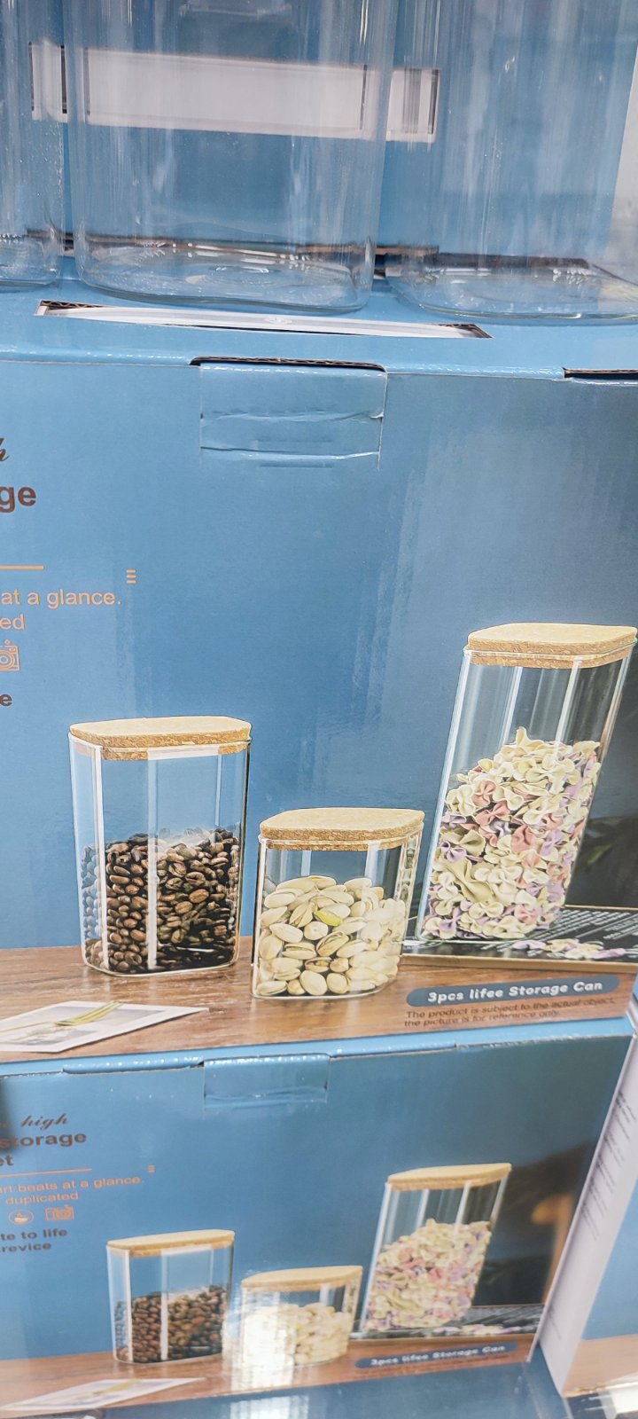 Série de 3 Boites en verre 