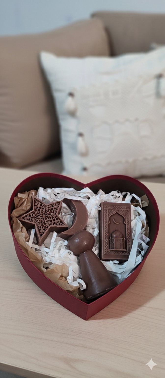 Déco thème ramadhane en bougie parfumée et concrète 