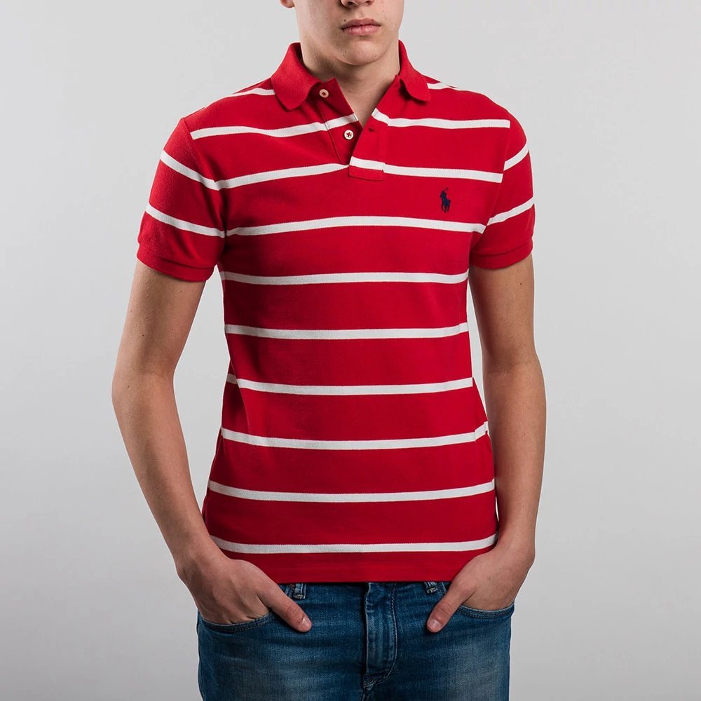 🚨 Polo Ralph Lauren manches courtes homme rayée rouge et blanche 🔥🔥🔥