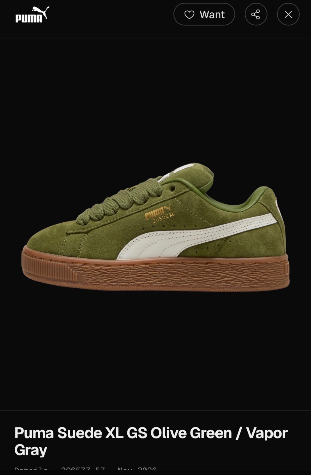 Puma Olive Green Vapor Grey