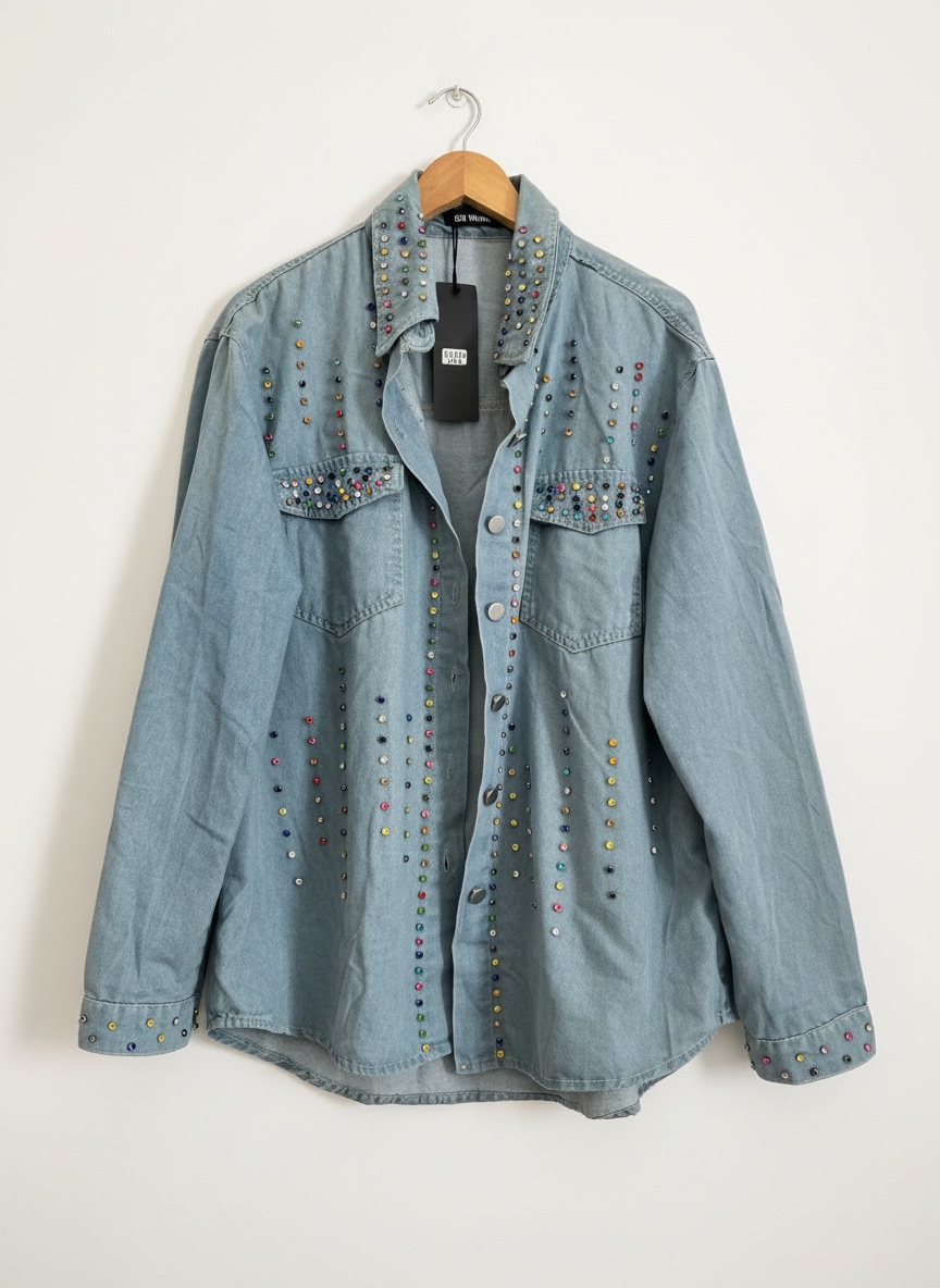 Veste chemise en djean chic