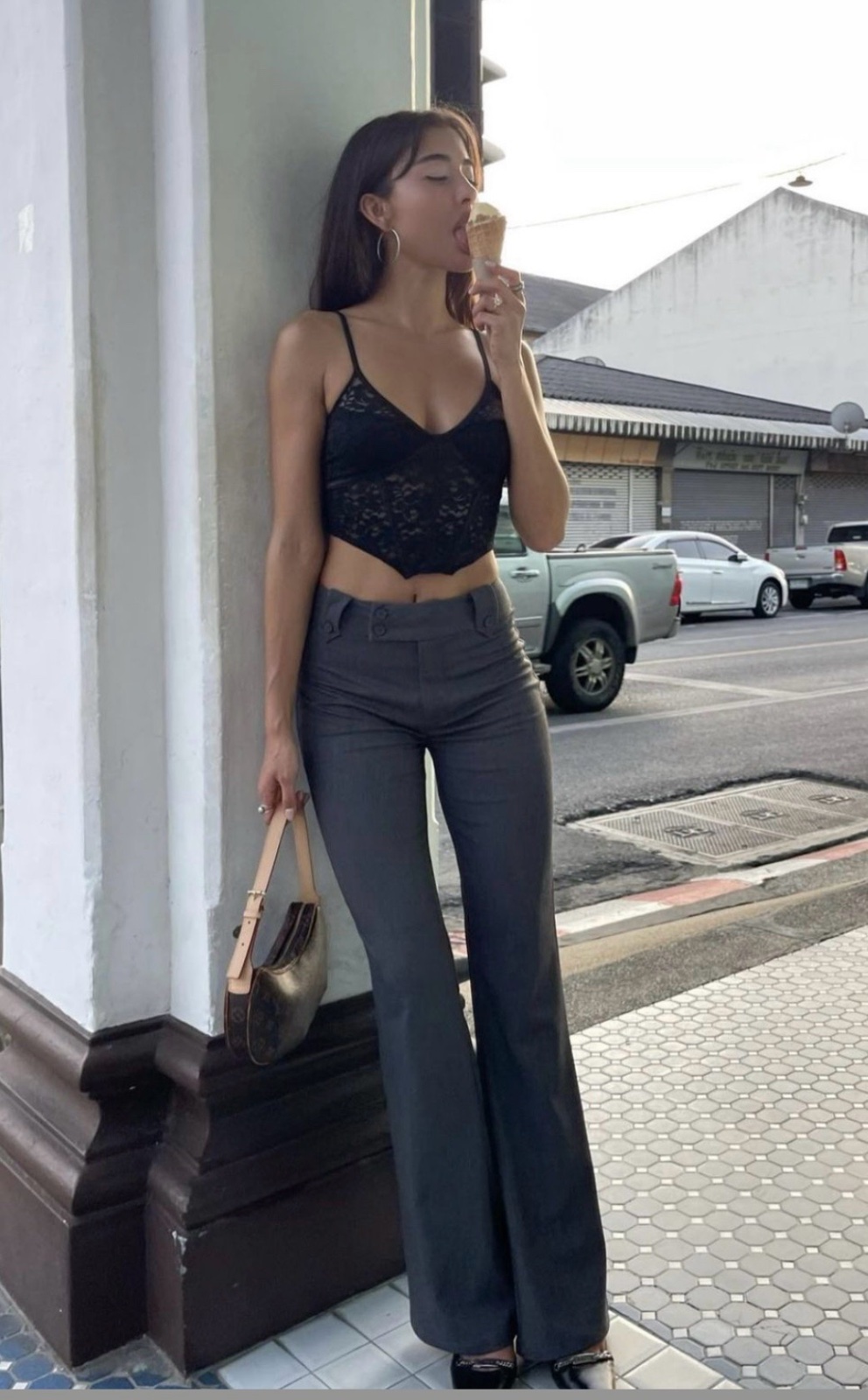 Pontalon flare formal 
