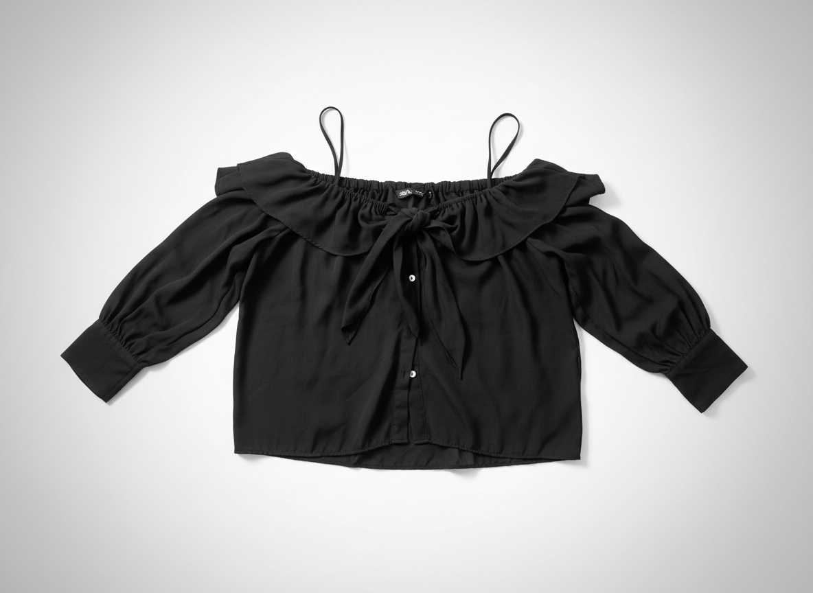 Zara blouse noire épaules dénudées