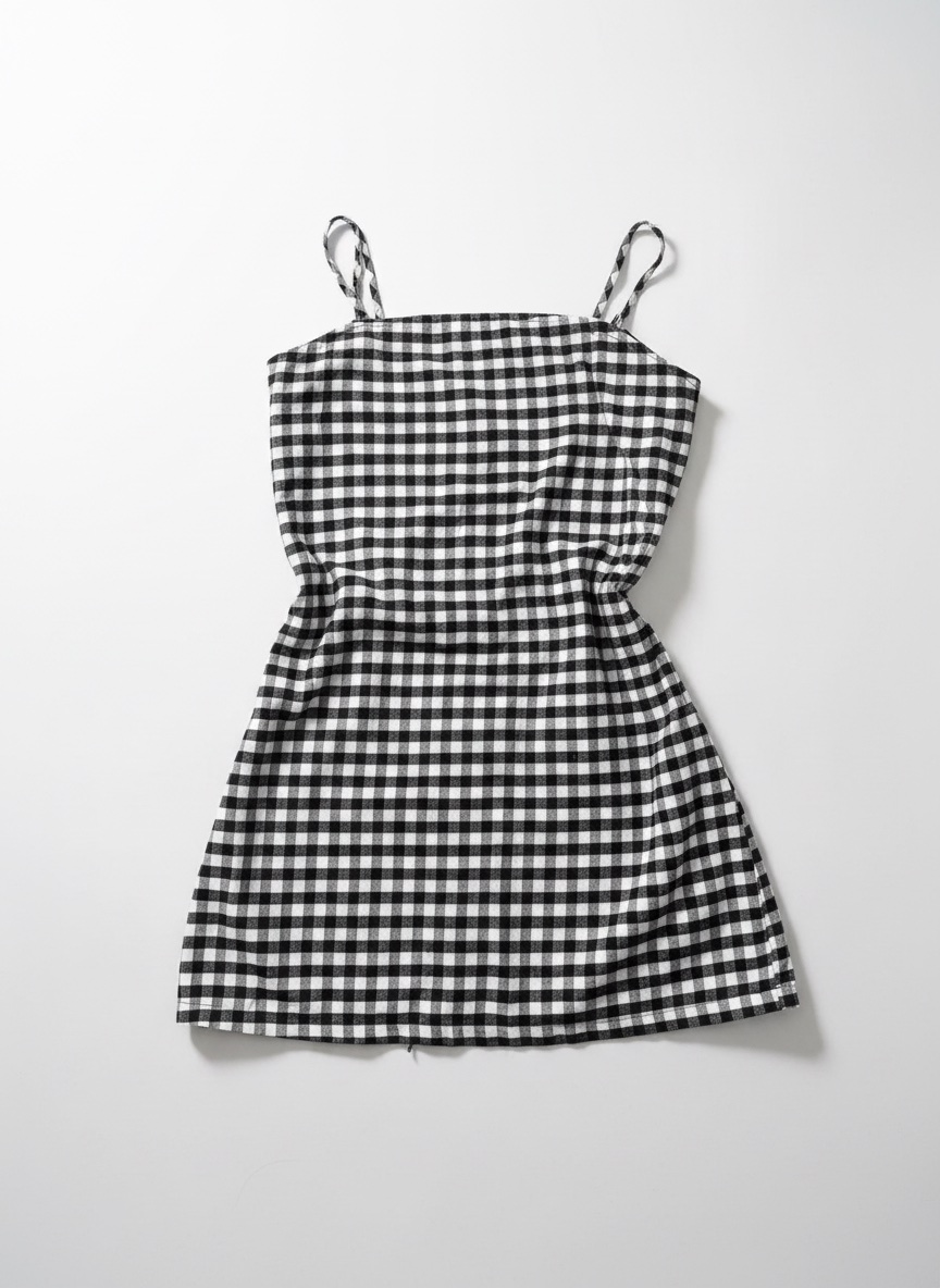 Robe vichy noir et blanc