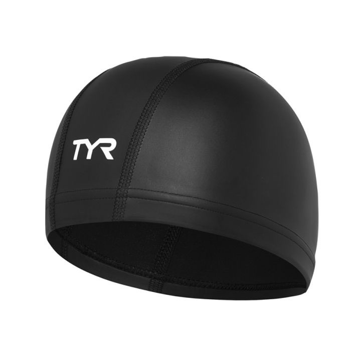 TYR Lycra Fiber Adult Swim Cap for Women and Men - Recreational and Training Cap for Lap Swimming, Casual Use - UPF 50+ Sun Protection