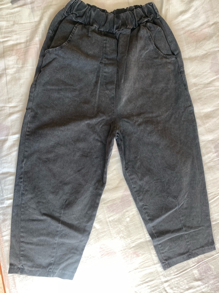 Pantalon Jeans Balloon gris noir 