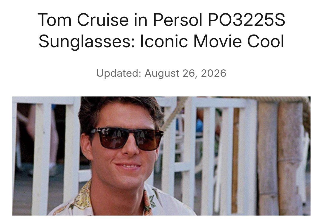 Lunette de soleil persol