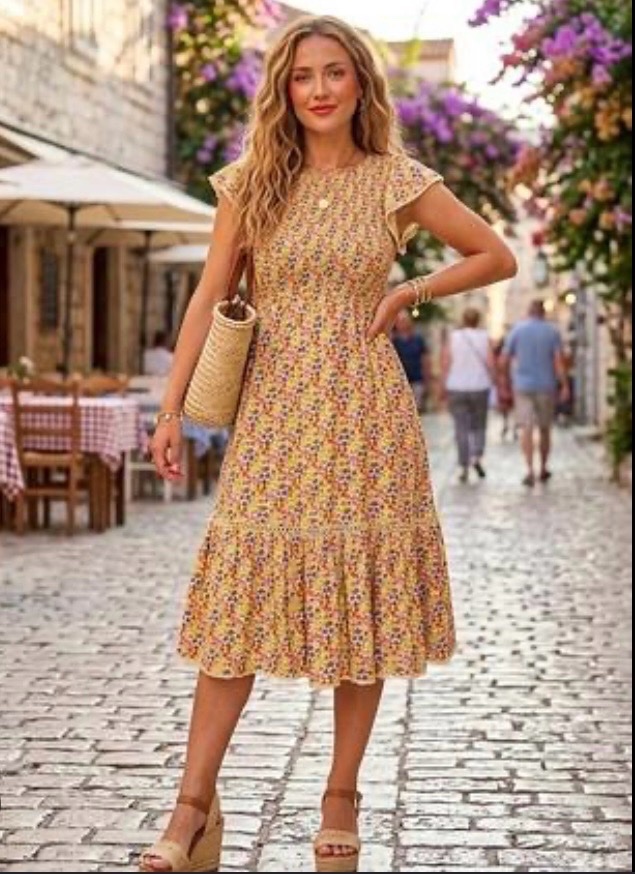 Robe fleuris 