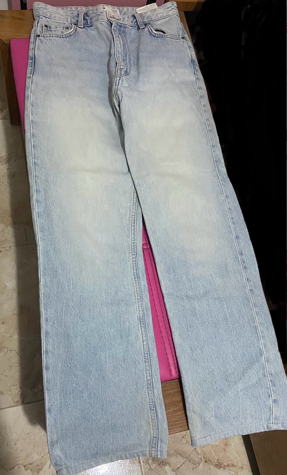 High waist straight jean 