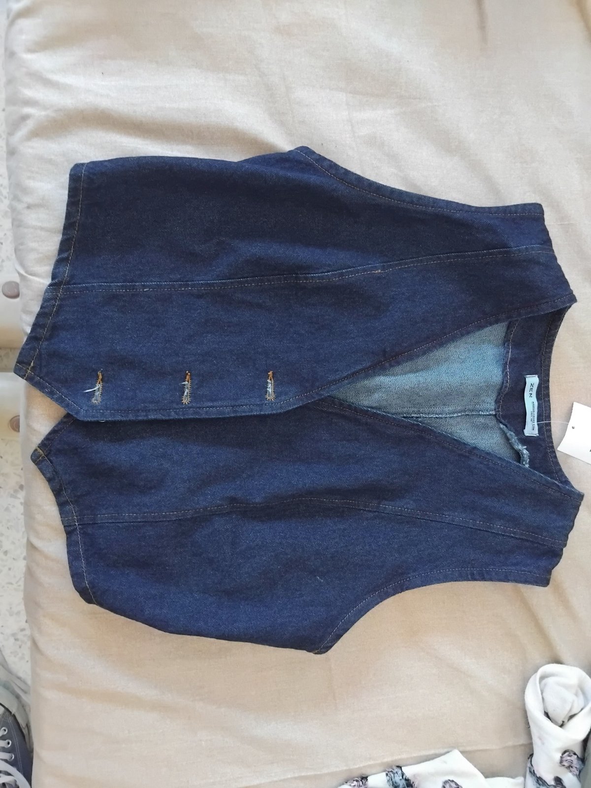 Sweater vest/jacket en jean 