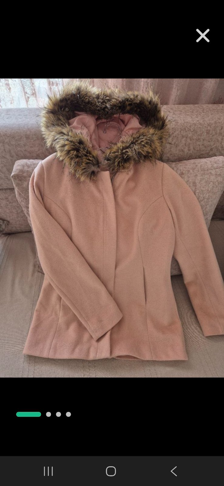 Manteau rose bébé 