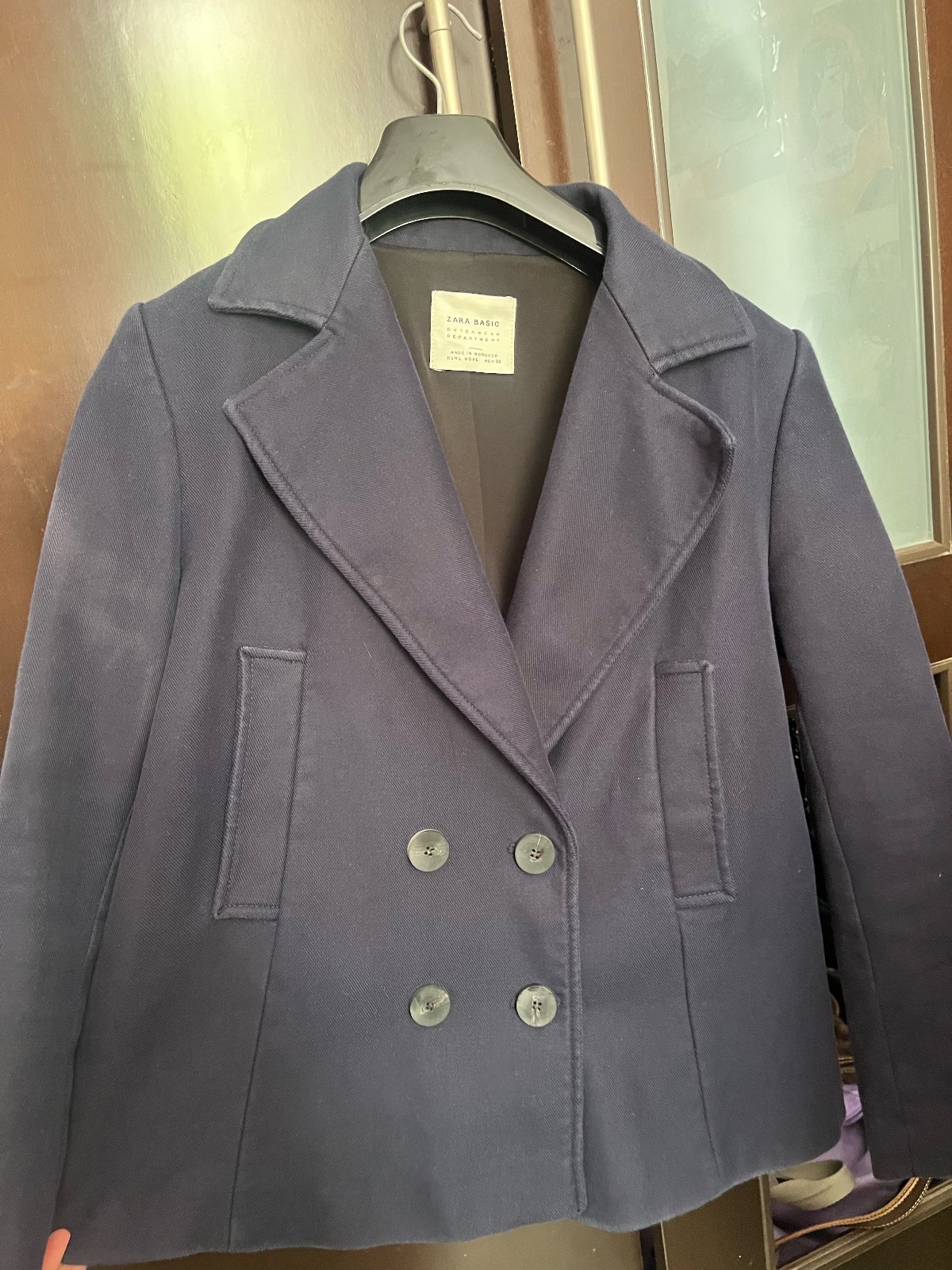 Manteau blazer bleu 