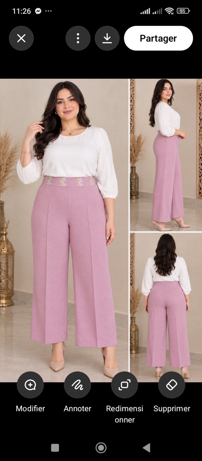 Pantalon longueur 1m65 