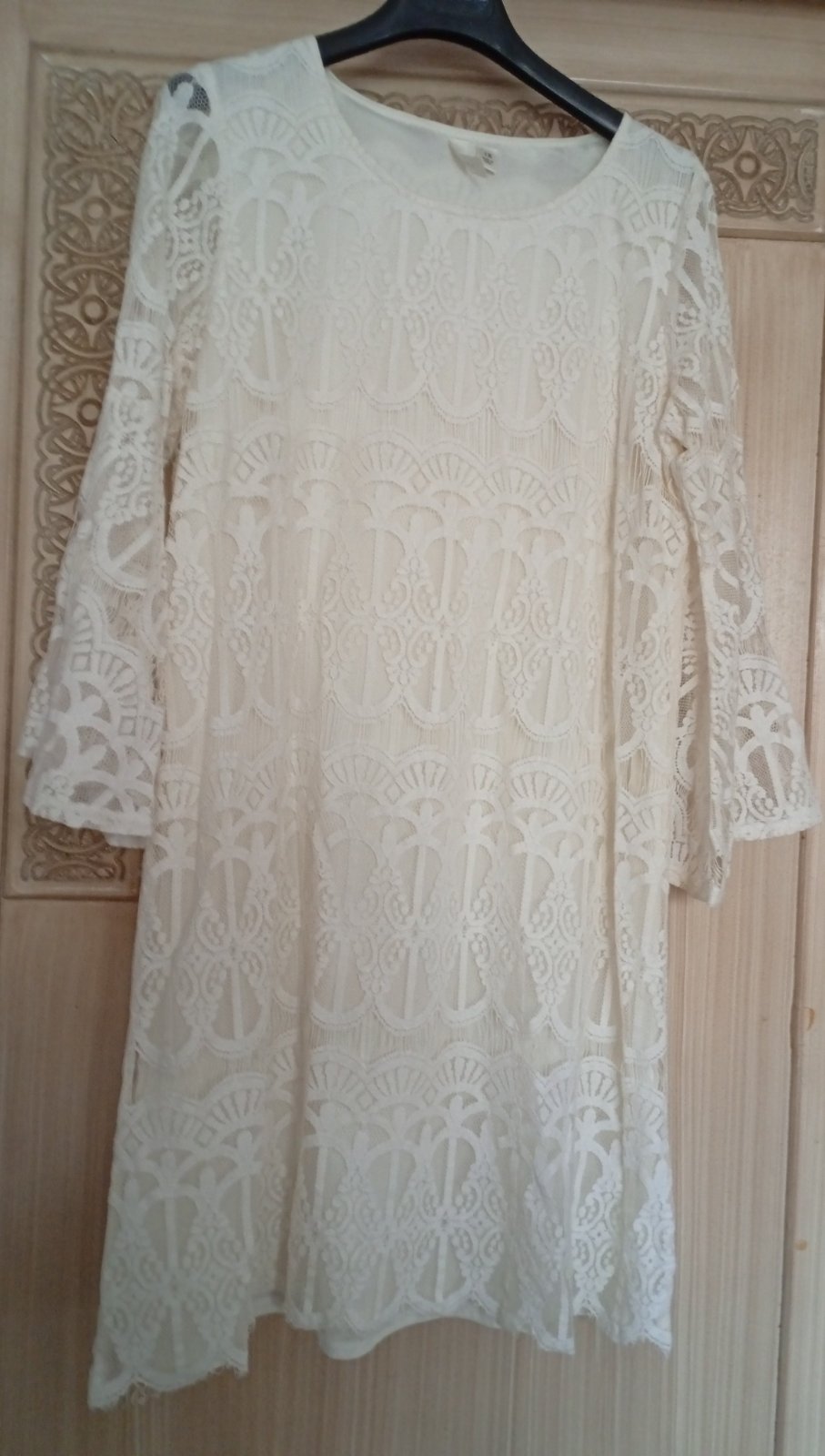 Robe dentelle blanc sale 