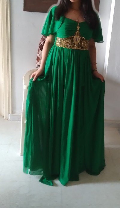Robe soirée vert rotana du turk