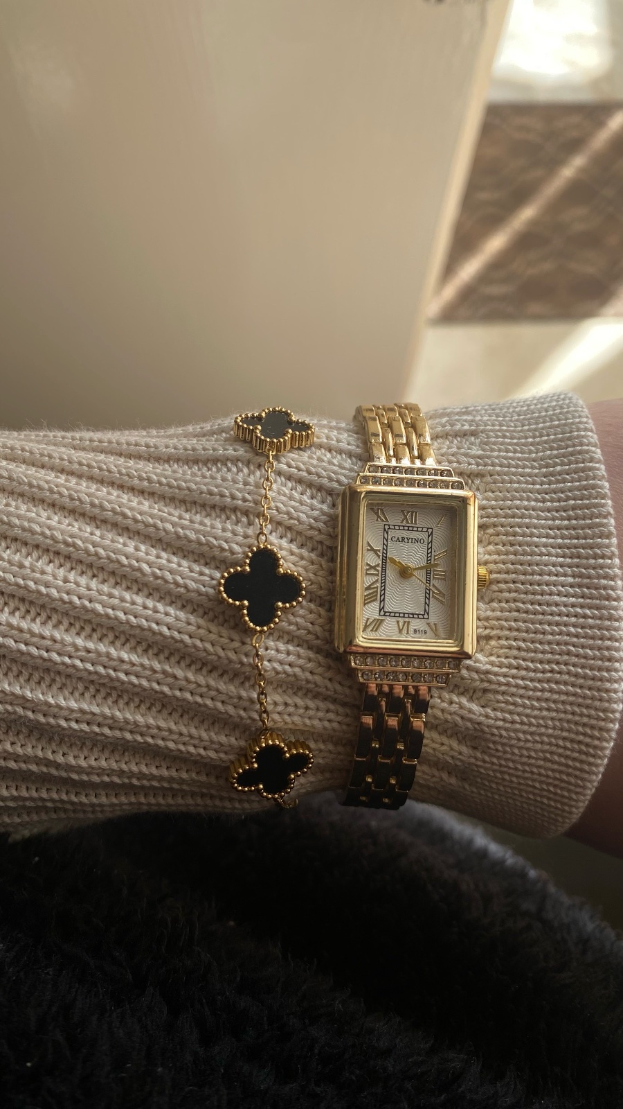 Montre en acier inoxydable et bracelet 