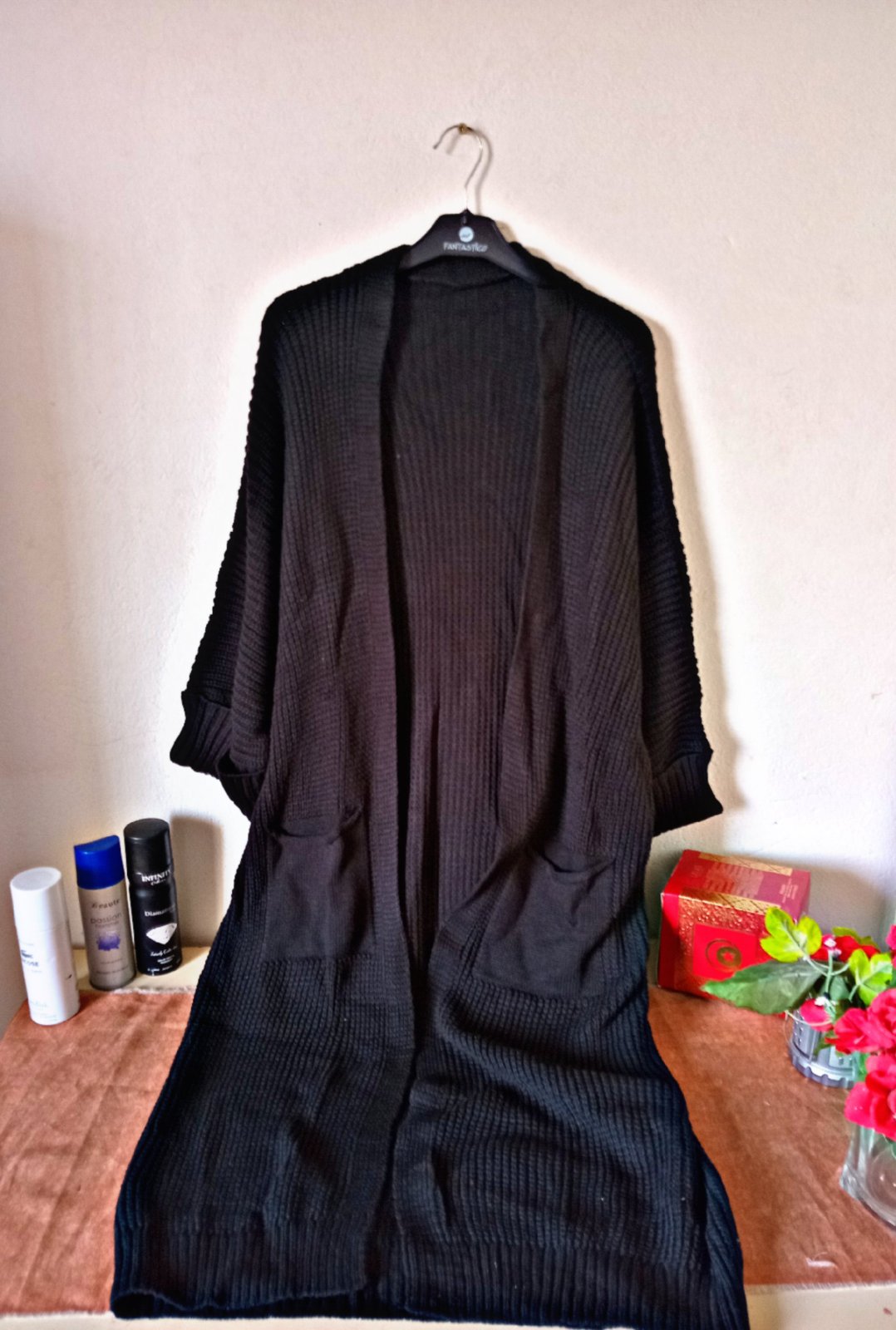 Gilet Long Femmes Noir