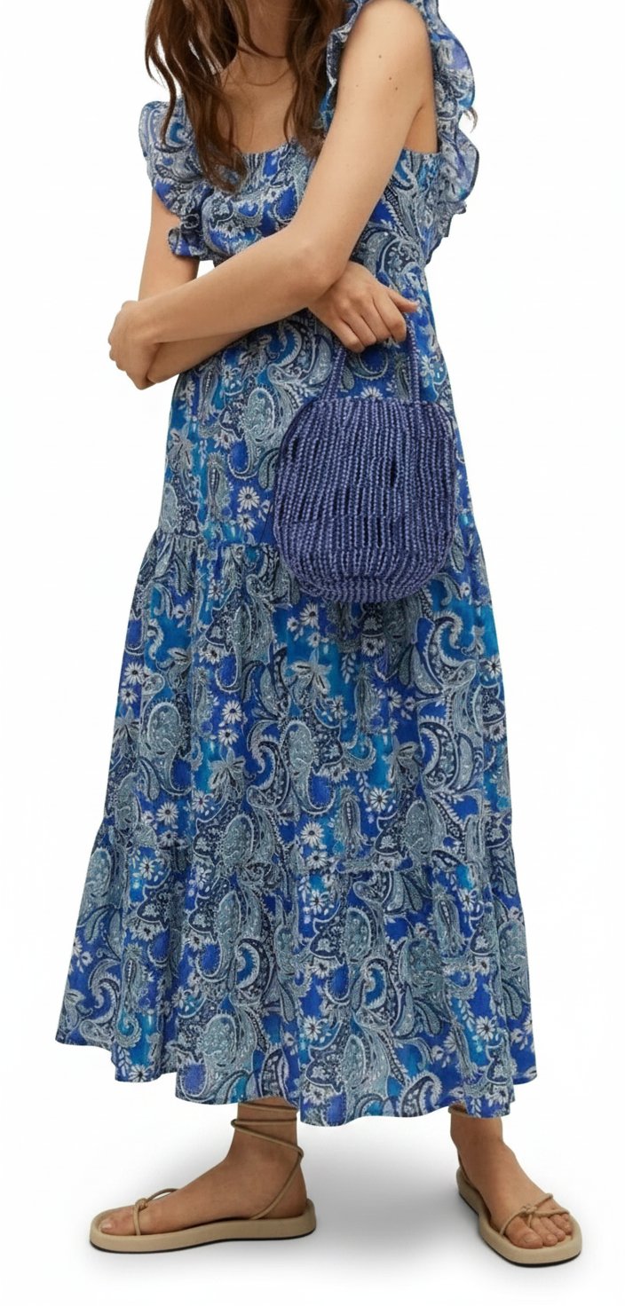 Robe Mango motif cashmire