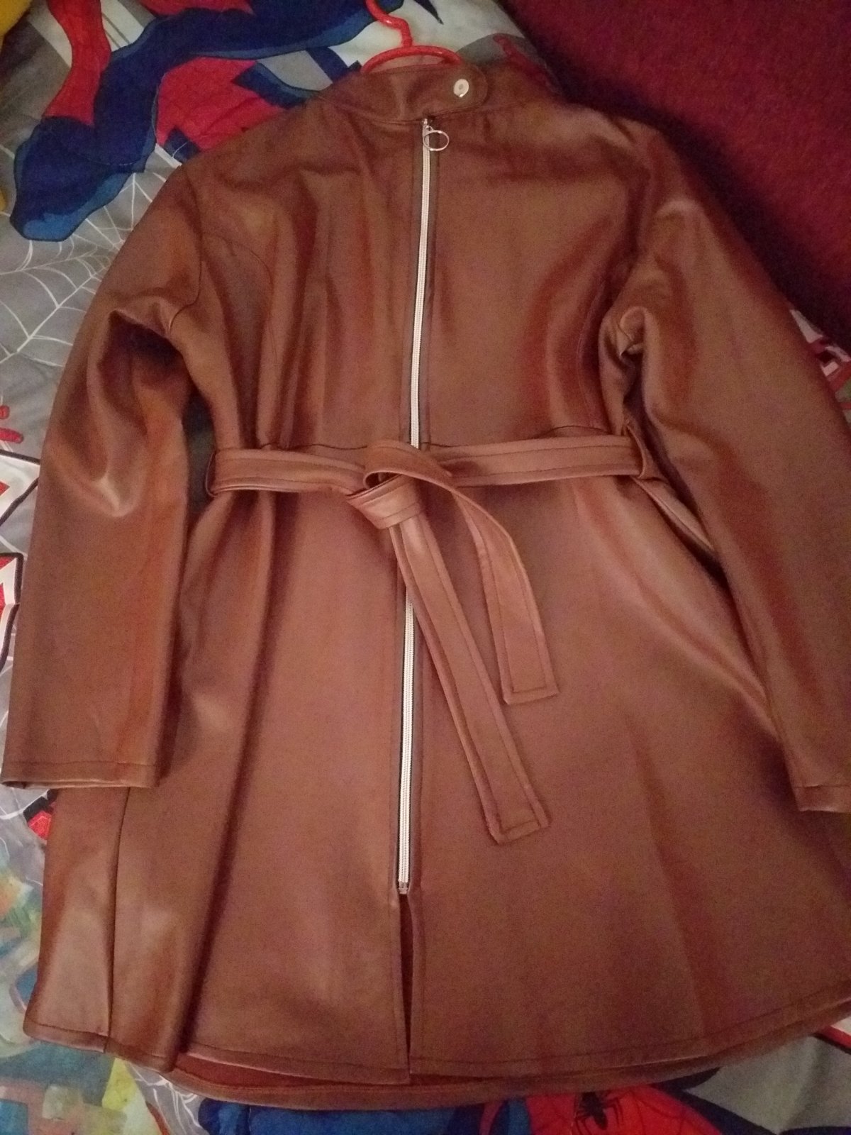 Manteau légère semi- cuir