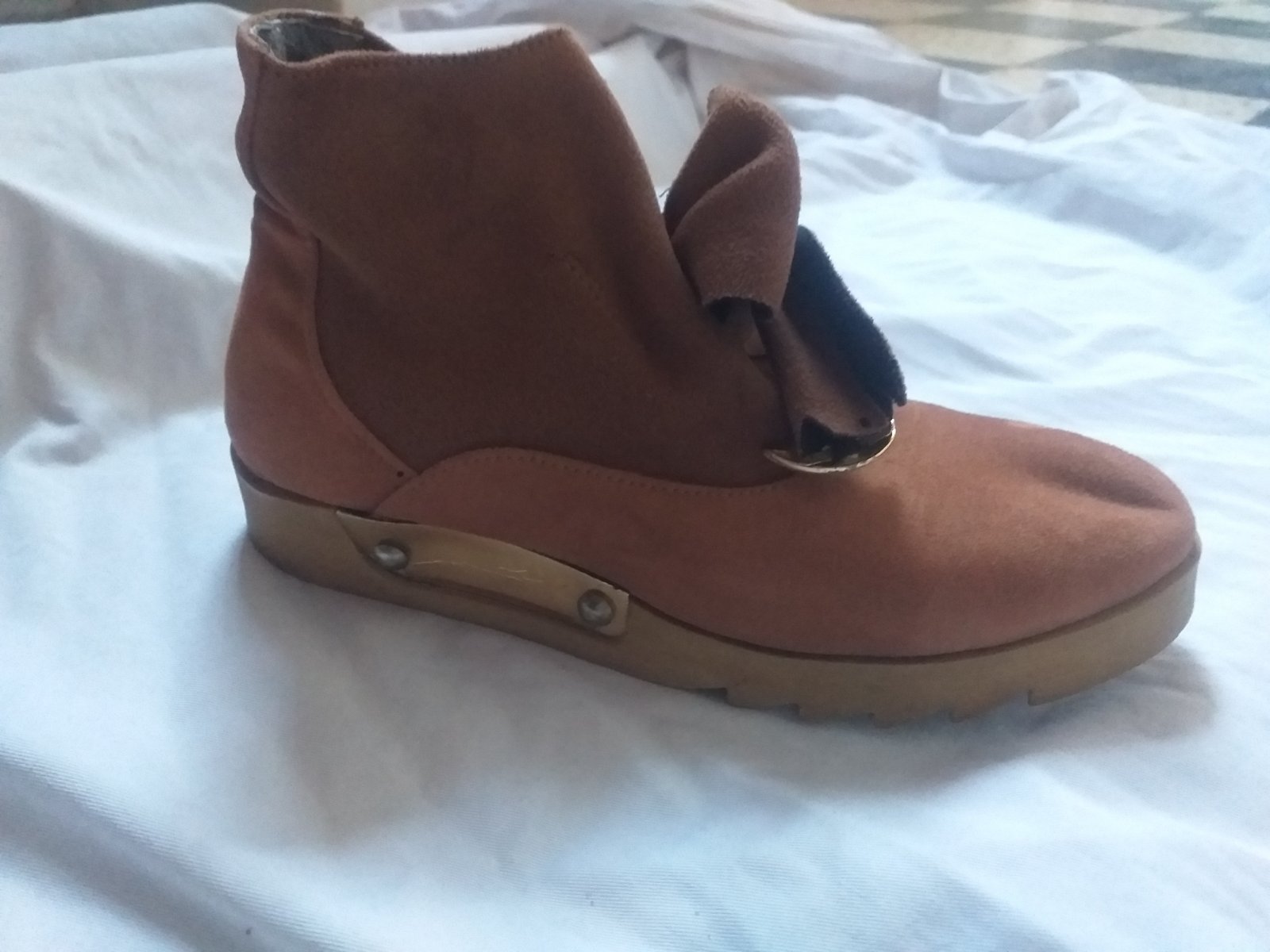 Bottine daim camel 36 made in turkie 