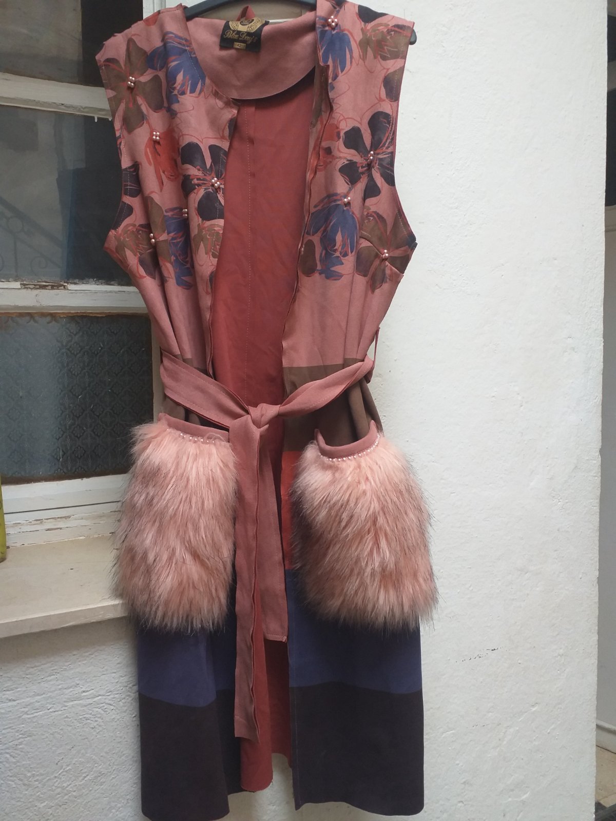 Veste sans manches daim avec fortune 