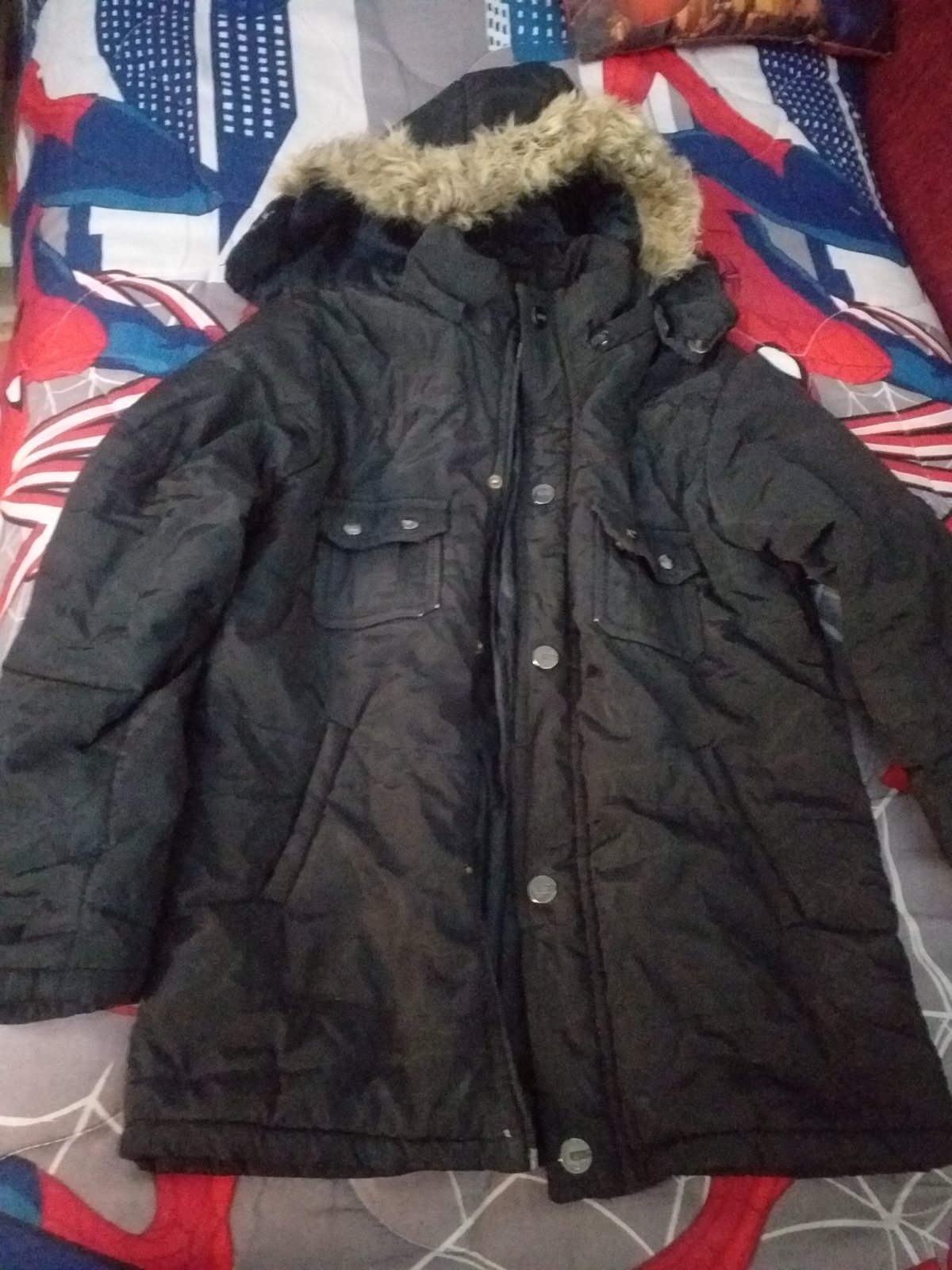 Manteau garçons noir 10 ans 