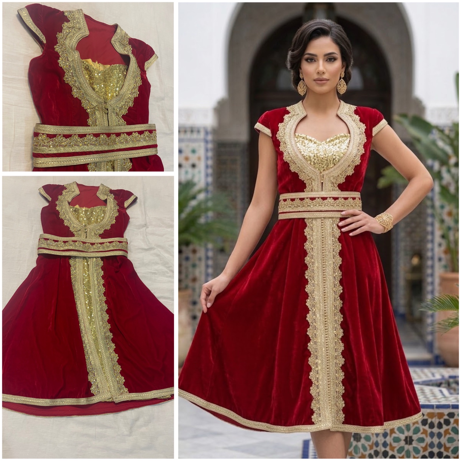 Jolie robe soiré rouge