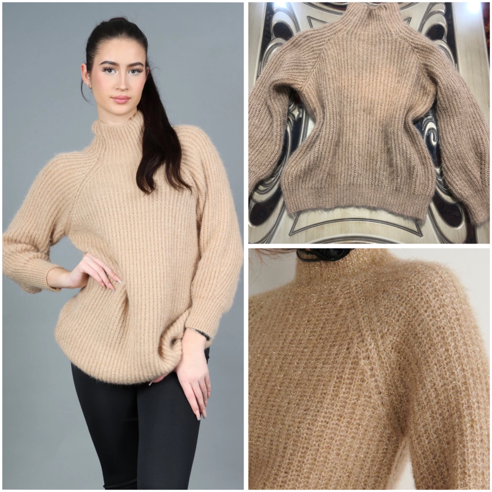 Joli pull en laine grosse maille
