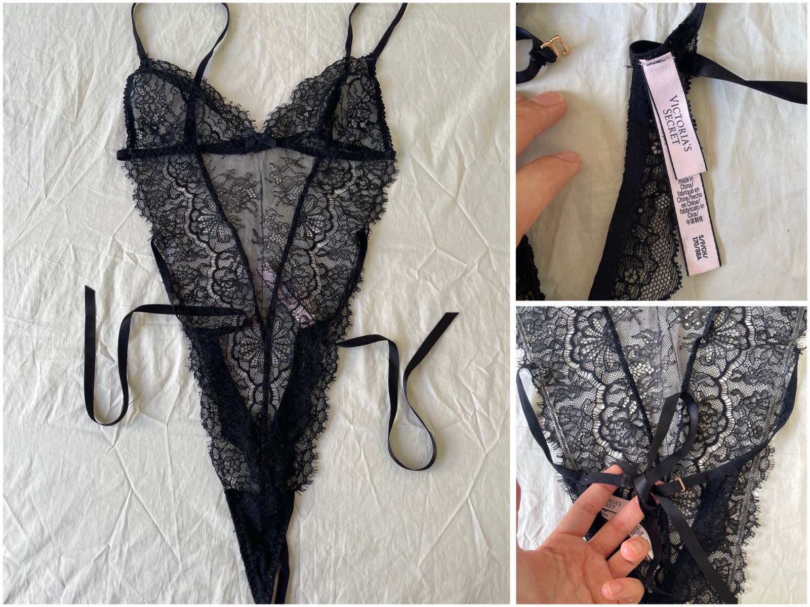 Joli body tout en dentelle trop sexy 🖤