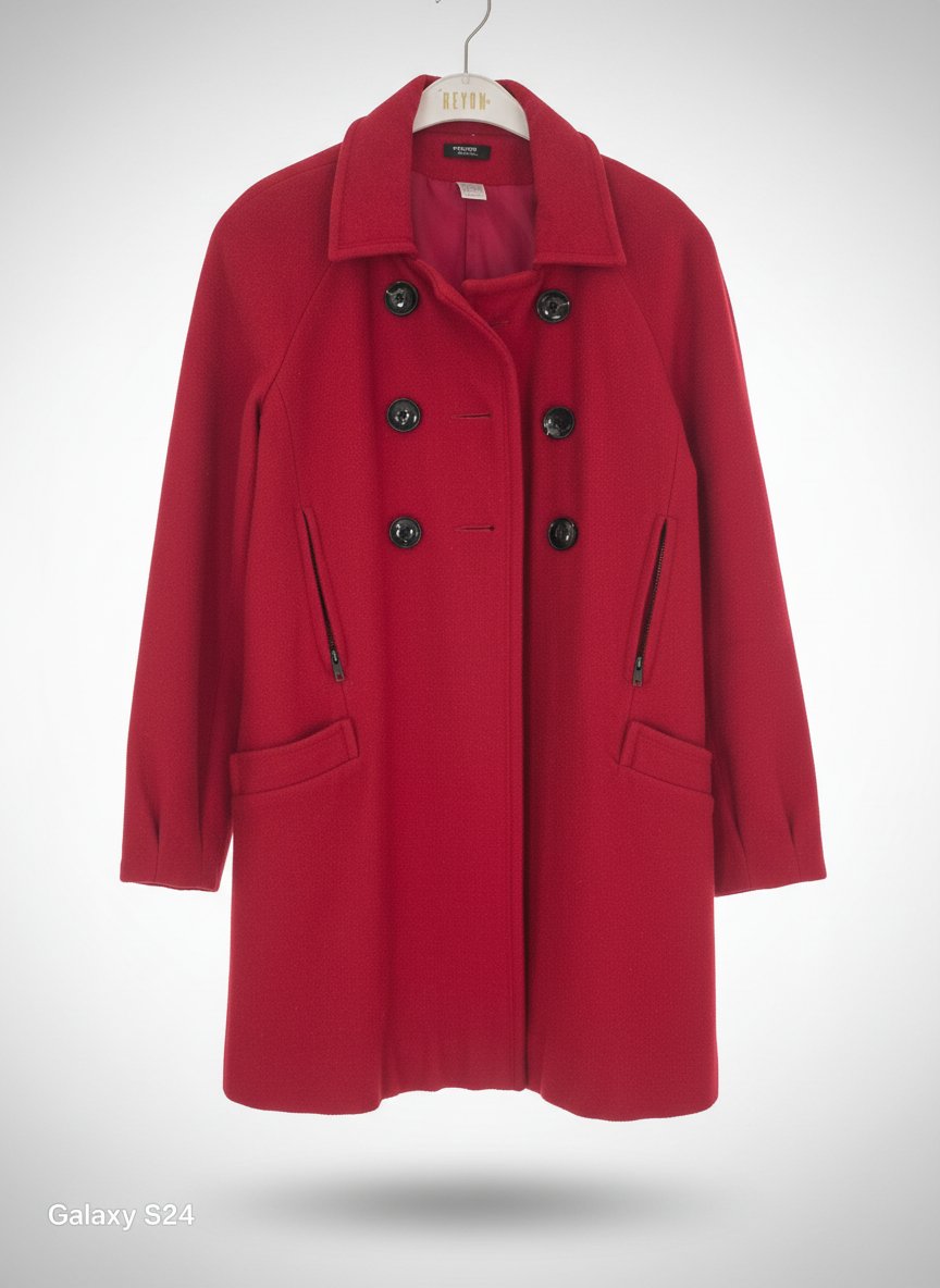 Manteau rouge vif LA REDOUTE Création T.38