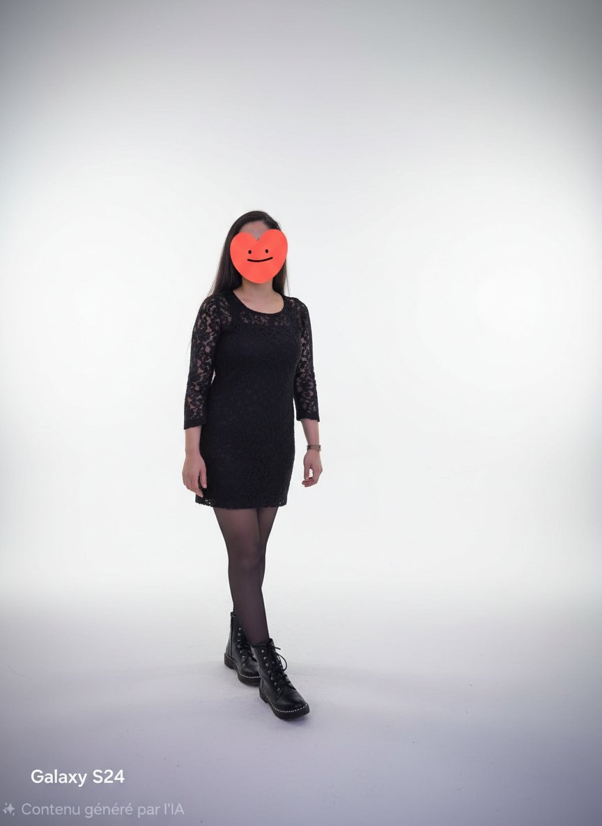 ✨ Robe benetton élégante en dentelle noire ✨