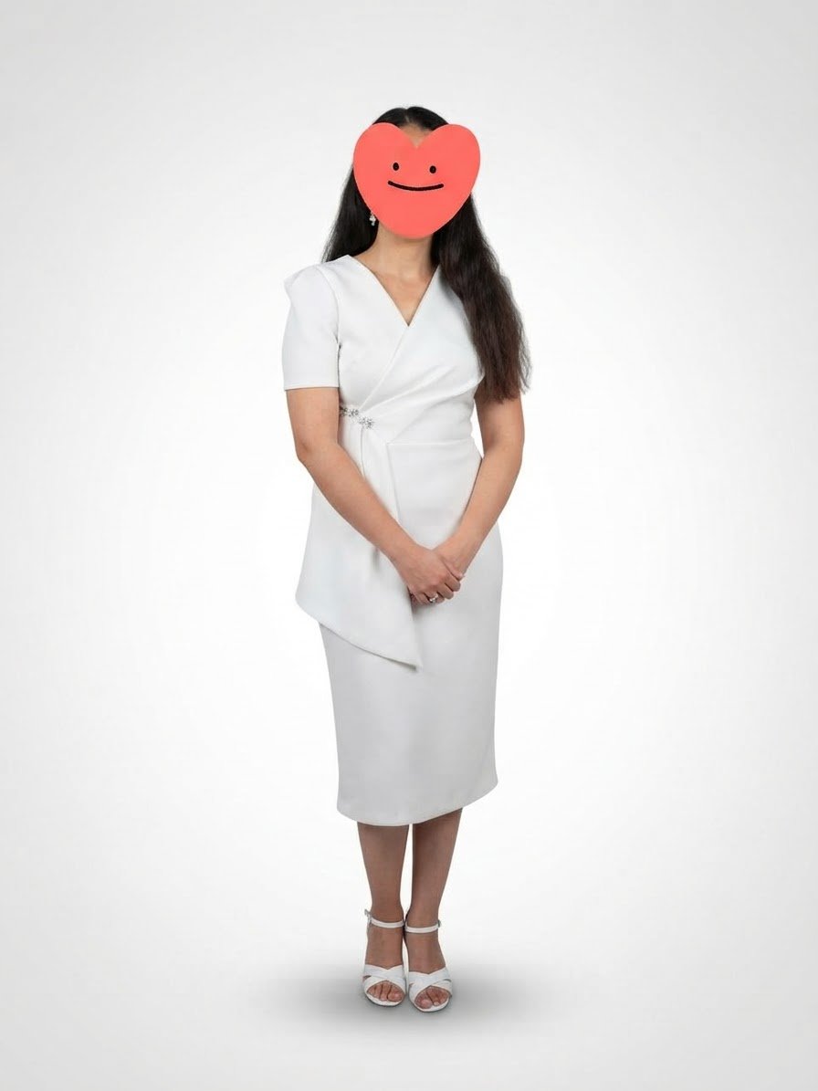 Belle robe de fiançailles blanche