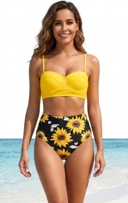 Bikini jaune sunflower 🌻
