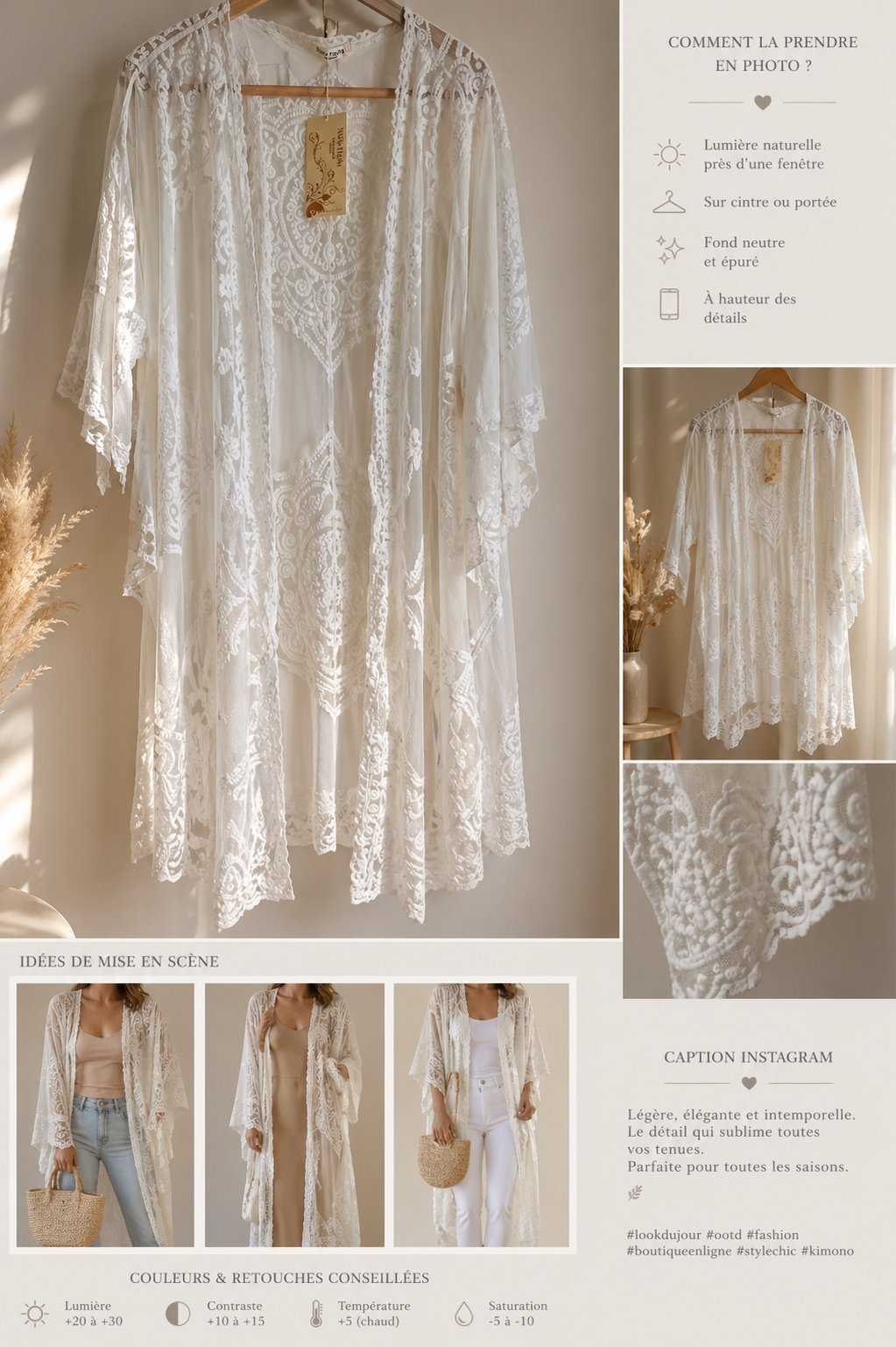 Kimono dentelle