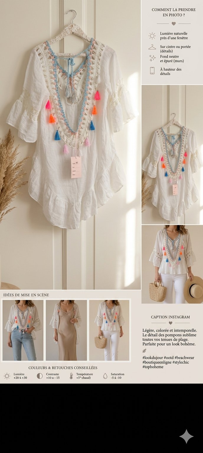 Cache-maillot style Kimono évasé