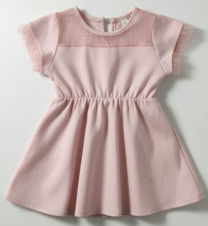 Robe fille 18-24 mois 👗 rose élégante avec tulle