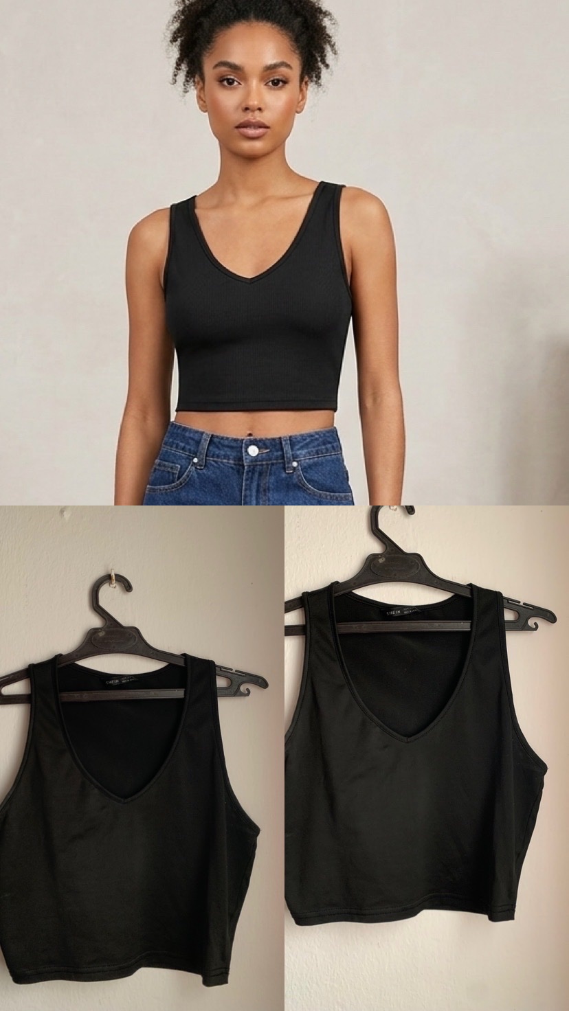 Top shein noir 